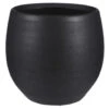 Mica Decorations Bloempot Boule - Mat Zwart - Keramiek - 26 X 23 Cm -Tuin & Buiten 1400330003