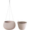 Prosperplast Bloempot Splofy - Taupe - Ophangbaar - Kunststof - 29 Cm -Tuin & Buiten 1436379117