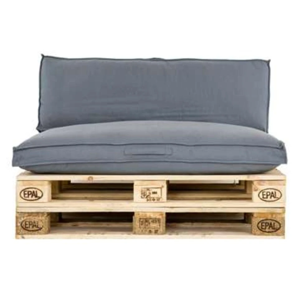 Unique Living Palletkussen Luana Donker Grijs - 120x80 Cm 4 Unique Living Palletkussen Luana Donker Grijs - 120x80 Cm - Afbeelding 2