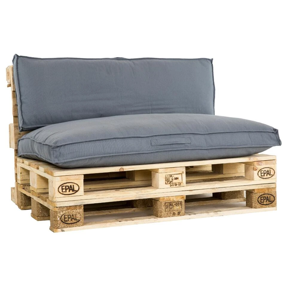 Unique Living Palletkussen Luana Donker Grijs - 120x80 Cm 3 Unique Living Palletkussen Luana Donker Grijs - 120x80 Cm