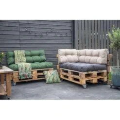 2L Home & Garden Palletkussen Metro Grijs - 120 X 80cm -Tuin & Buiten 1659382939 0102