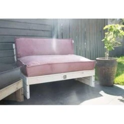 2L Home & Garden Palletkussen Velvet Oud Roze - 60 X 40cm -Tuin & Buiten 1688123761 0104