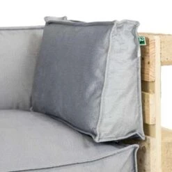 2L Home & Garden Palletkussen Velvet Lichtgrijs - 60 X 40cm 7 2L Home & Garden Palletkussen Velvet Lichtgrijs - 60 X 40cm -Tuin & Buiten 1740069373 0101