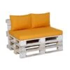 Madison Palletkussenset Panama Lounge Oker Geel - 3 Pièces -Tuin & Buiten 1756289554