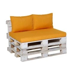 Madison Palletkussenset Panama Lounge Oker Geel - 3 Pièces