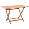 VidaXL Tuintafel Inklapbaar 120x70x75 Cm Massief Eucalyptushout -Tuin & Buiten 1808048695