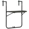 VidaXL Balkontafel Hangend 60x64x83,5 Cm Rattan-look Kunststof Bruin 2 VidaXL Balkontafel Hangend 60x64x83,5 Cm Rattan-look Kunststof Bruin -Tuin & Buiten 1814806691