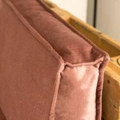 2L Home & Garden Palletkussenset Velvet Oud Roze - 3 Pièces -Tuin & Buiten 1827531188 0102