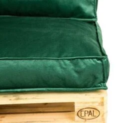 2L Home & Garden Palletkussen Velvet Donkergroen - 60 X 40cm 7 2L Home & Garden Palletkussen Velvet Donkergroen - 60 X 40cm -Tuin & Buiten 1833380411 0102