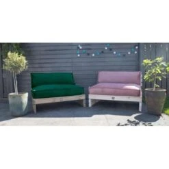 2L Home & Garden Palletkussen Velvet Donkergroen - 60 X 40cm 9 2L Home & Garden Palletkussen Velvet Donkergroen - 60 X 40cm -Tuin & Buiten 1833380411 0104