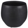 Mica Decorations Bloempot Boule - Mat Zwart - Keramiek - 20 X 18 Cm -Tuin & Buiten 1847135724