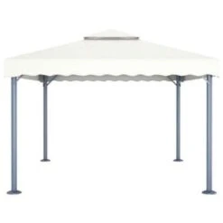 VidaXL Prieel 400x300 Cm Aluminium Crème -Tuin & Buiten 18a8f37d596748ebbe7fd97dcb6f0530