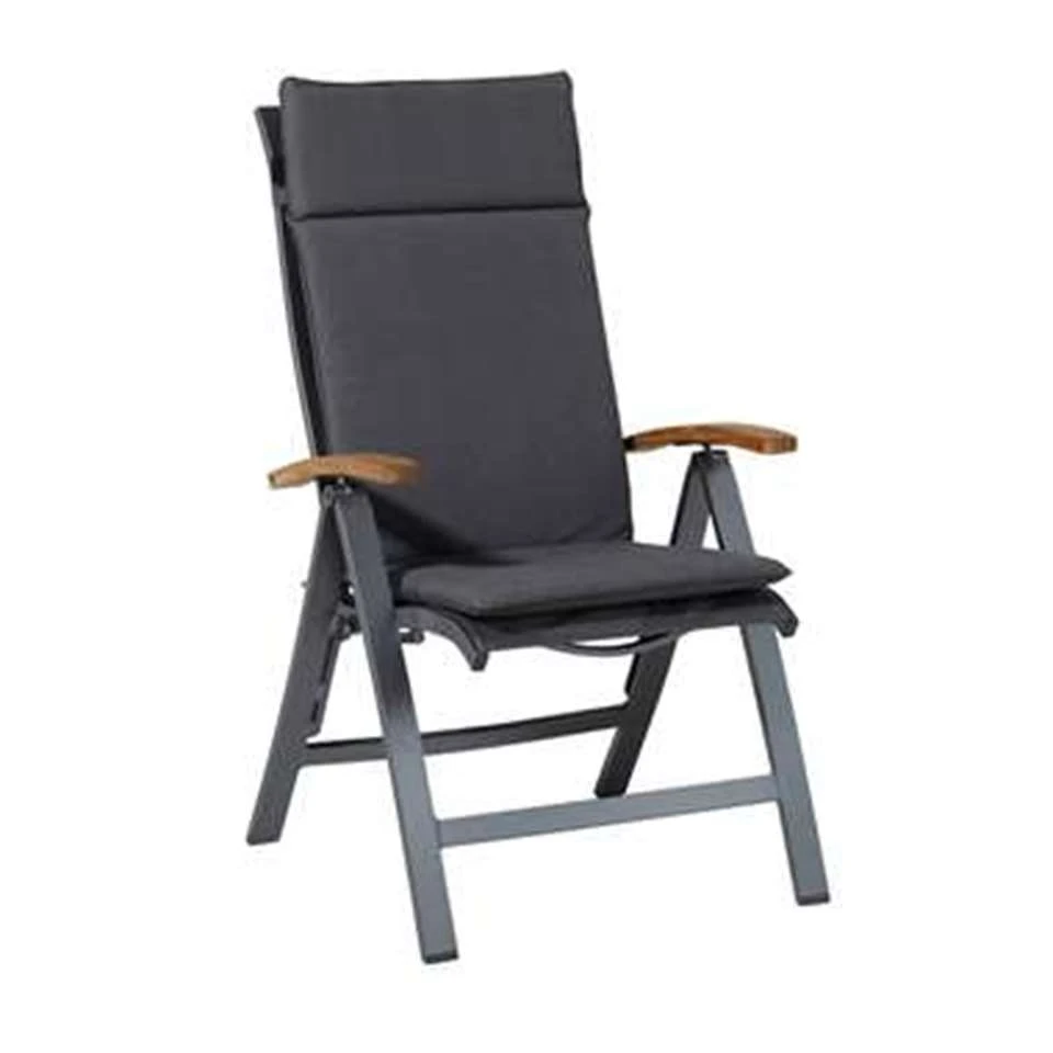 Madison Tuinstoelkussen Hoge Rug Outdoor Panama Grijs 4 Madison Tuinstoelkussen Hoge Rug Outdoor Panama Grijs - Afbeelding 2