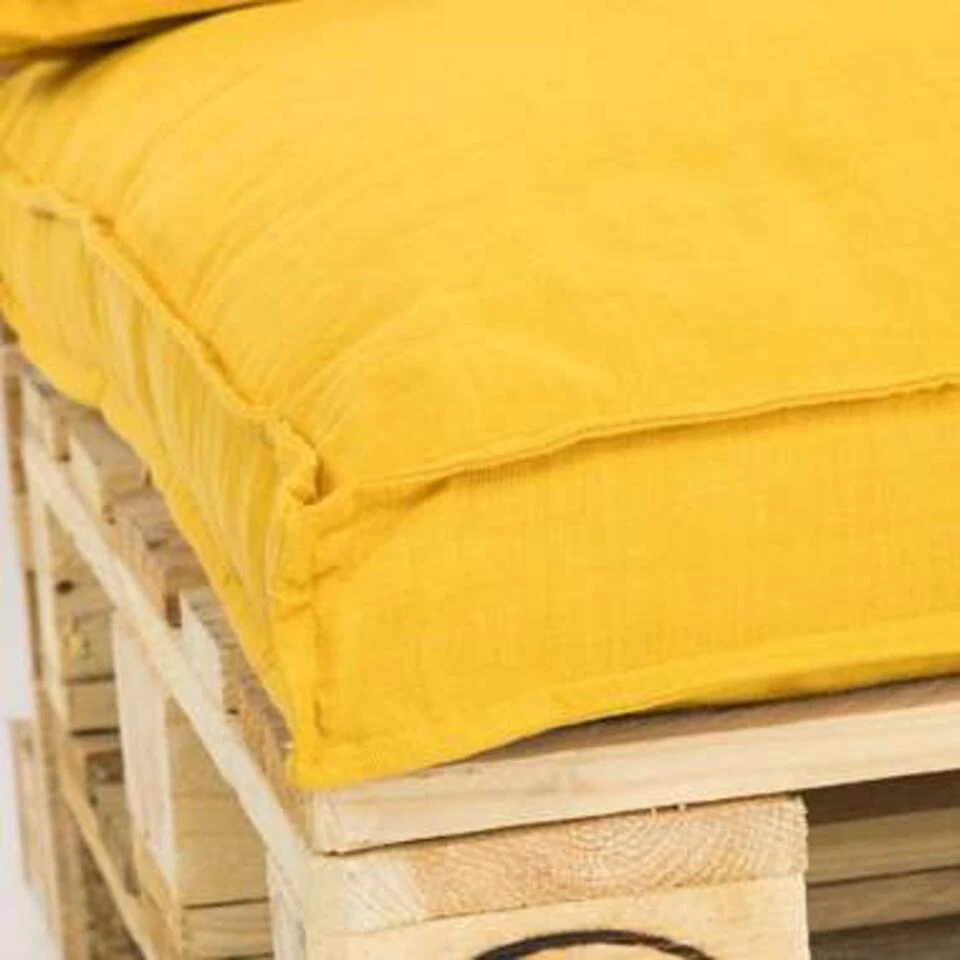 Unique Living Palletkussen Luana Goudgeel - 120 X 80 Cm 6 Unique Living Palletkussen Luana Goudgeel - 120 X 80 Cm - Afbeelding 4