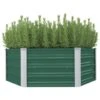 VidaXL Plantenbak Verhoogd 129x129x46 Cm Gegalvaniseerd Staal Groen 1 VidaXL Plantenbak Verhoogd 129x129x46 Cm Gegalvaniseerd Staal Groen -Tuin & Buiten 1995661079