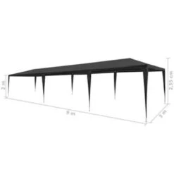 VidaXL Partytent 3x9 M PE Antraciet -Tuin & Buiten 19e1f58af5fc4dcbad0cee5e03d63a4e