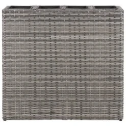 VidaXL Plantenbak Verhoogd Met 4 Potten Poly Rattan Grijs 8 VidaXL Plantenbak Verhoogd Met 4 Potten Poly Rattan Grijs -Tuin & Buiten 36192d521d8a46e88dfc64308986d9a8