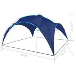 VidaXL Partytent Boog 450x450x265 Cm Donkerblauw -Tuin & Buiten 38812b8c923b4b029d1386a2703da9f6