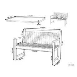 Beliani Tuinbank VIVARA - Lichte Houtkleur Fsc® Gecertificeerd Acaciahout 7 Beliani Tuinbank VIVARA - Lichte Houtkleur Fsc® Gecertificeerd Acaciahout -Tuin & Buiten 3a9701ec5cc44d64a60e2348bfd5b72c
