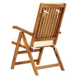 VidaXL Tuinstoelen 2 St Verstelbaar Met Kussens Massief Teakhout Crème -Tuin & Buiten 443ab2fe52d6471988d629f798ed0b03