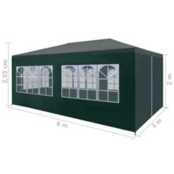 VidaXL Partytent 3x6 M Groen 9 VidaXL Partytent 3x6 M Groen -Tuin & Buiten 45f5977088804c66ab843fcf98dd5ad1