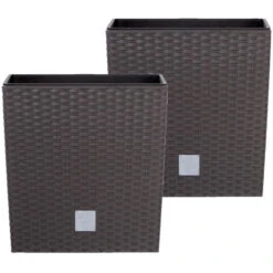 Prosperplast Plantenbak Rato - Bruin - Rotan - Kunststof - 26 Cm -Tuin & Buiten 46335972b40041aaa7469b49a32b0024