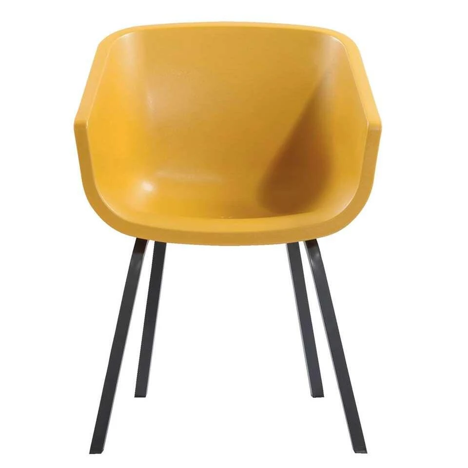 Hartman Kuipstoel Amalia - Geel - Aluminium Onderstel 4 Hartman Kuipstoel Amalia - Geel - Aluminium Onderstel - Afbeelding 2