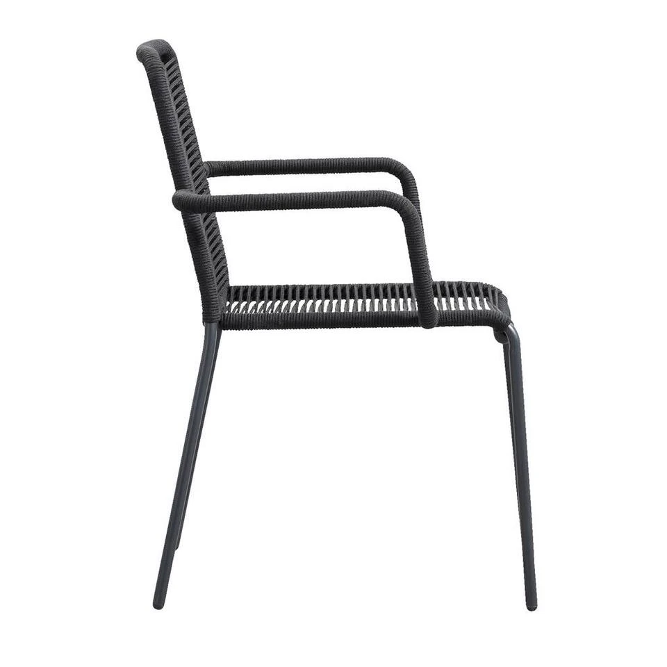 Le Sud Stapelstoel Lunas - Zwart 6 Le Sud Stapelstoel Lunas - Zwart - Afbeelding 4