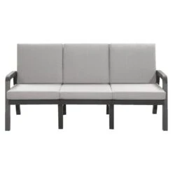 Hartman Loungebank 3-zits - Antraciet - 93x191x84 Cm - Incl. Kussens