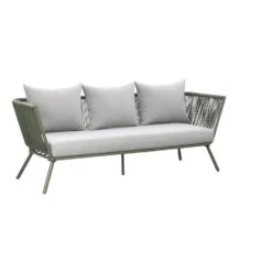 Loungebank Almeria - Olijfgroen - 75x200x75 Cm