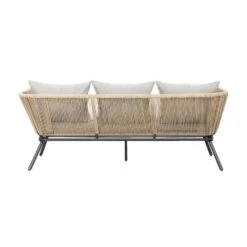 Loungebank Almeria - Naturel/antraciet - 75x200x75 Cm -Tuin & Buiten 50205071 0900