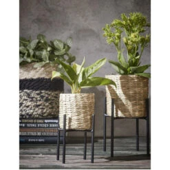 Mica Decorations Plantenstandaard - Verhoger - Zwart - H25 X B14 Cm -Tuin & Buiten 50ab0a8c1c4d4ed3b5e86e4ef35b5610