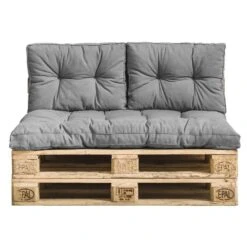 Palletkussen Florence - Grijs - 120x80 Cm -Tuin & Buiten 51111035 0101