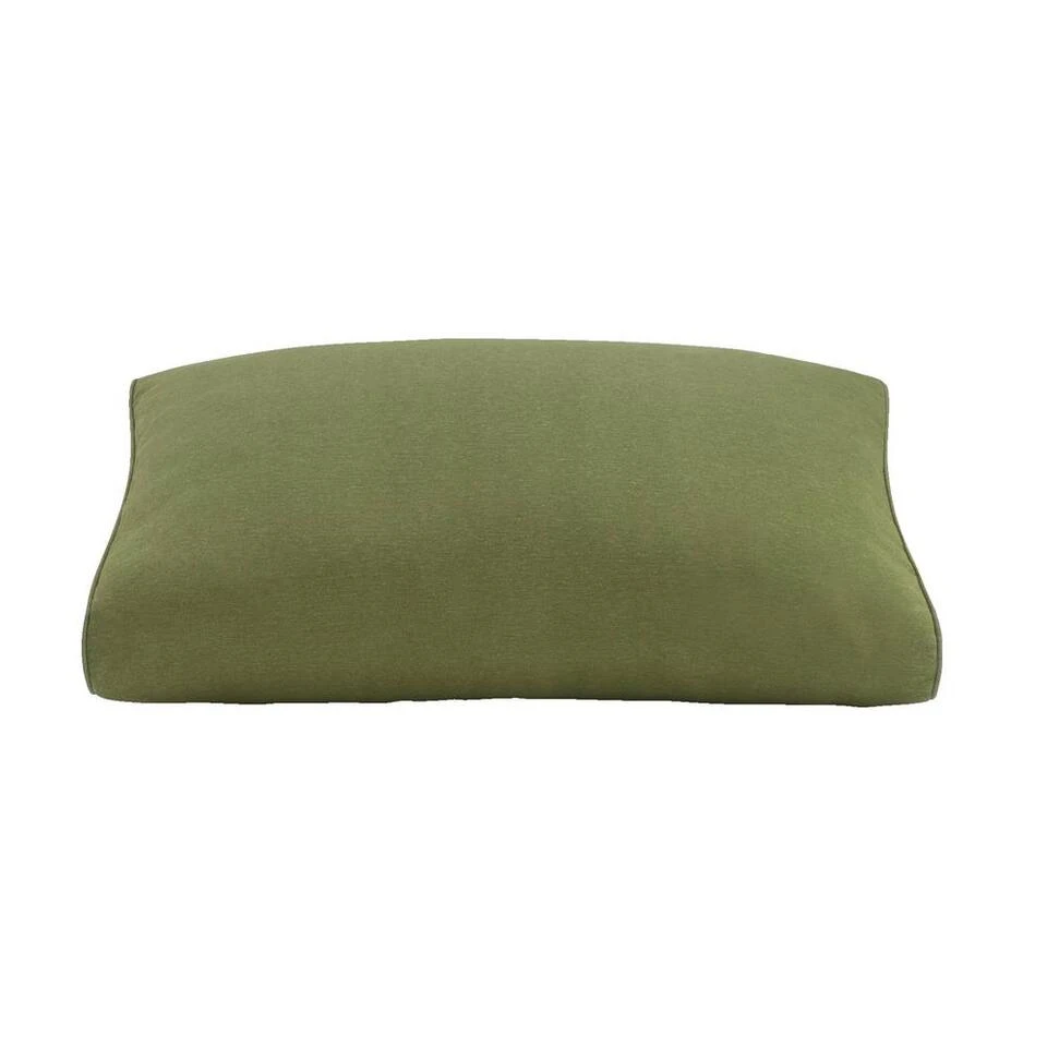 Le Sud Rug/zij Loungekussen Brest - Donkergroen - 60x43x12 Cm 4 Le Sud Rug/zij Loungekussen Brest - Donkergroen - 60x43x12 Cm - Afbeelding 2