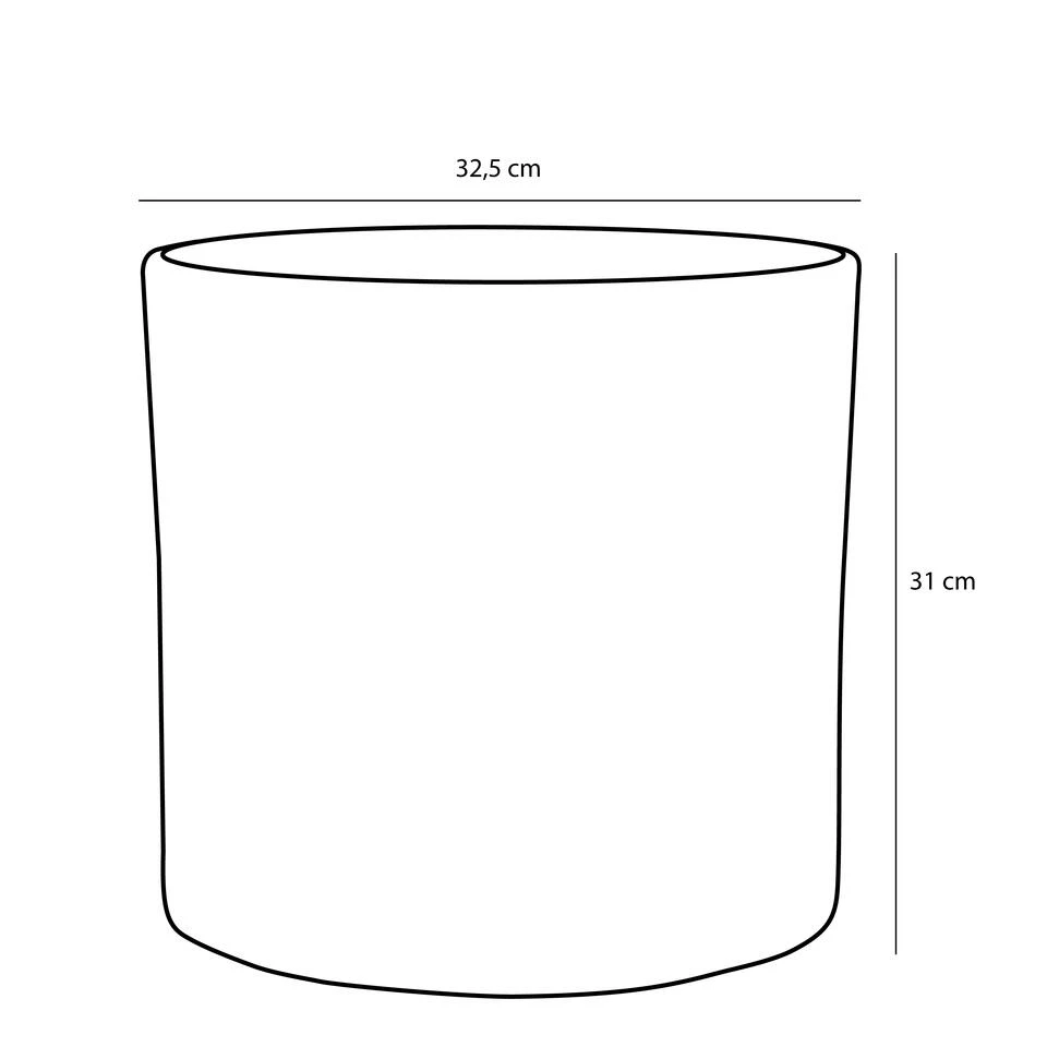 Mica Decorations Era Bloempot - H31 X Ø32,5 Cm - Donkergrijs 5 Mica Decorations Era Bloempot - H31 X Ø32,5 Cm - Donkergrijs - Afbeelding 3