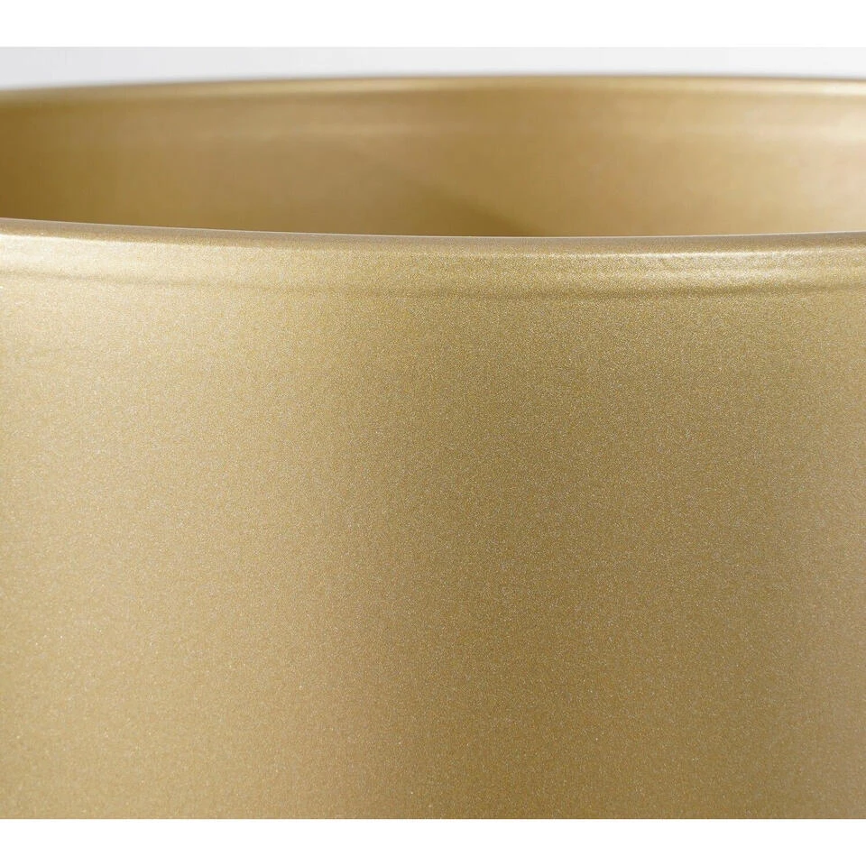 Mica Decorations Bloempot - Goudkleurig - Keramiek - 25 X 23 Cm 6 Mica Decorations Bloempot - Goudkleurig - Keramiek - 25 X 23 Cm - Afbeelding 4