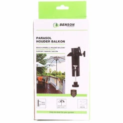 Benson Parasolvoet - Voor Balkon - Zwart - Metaal - 15,5 Cm -Tuin & Buiten 6481b66e68b643bb9c562bbbd4dc3f72