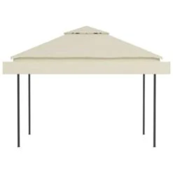 VidaXL Prieel Met Uitschuifbare Daken 180 G/m² 3x3x2,75 M Crème -Tuin & Buiten 648faee0c9474dd48bca60fd27a3f190