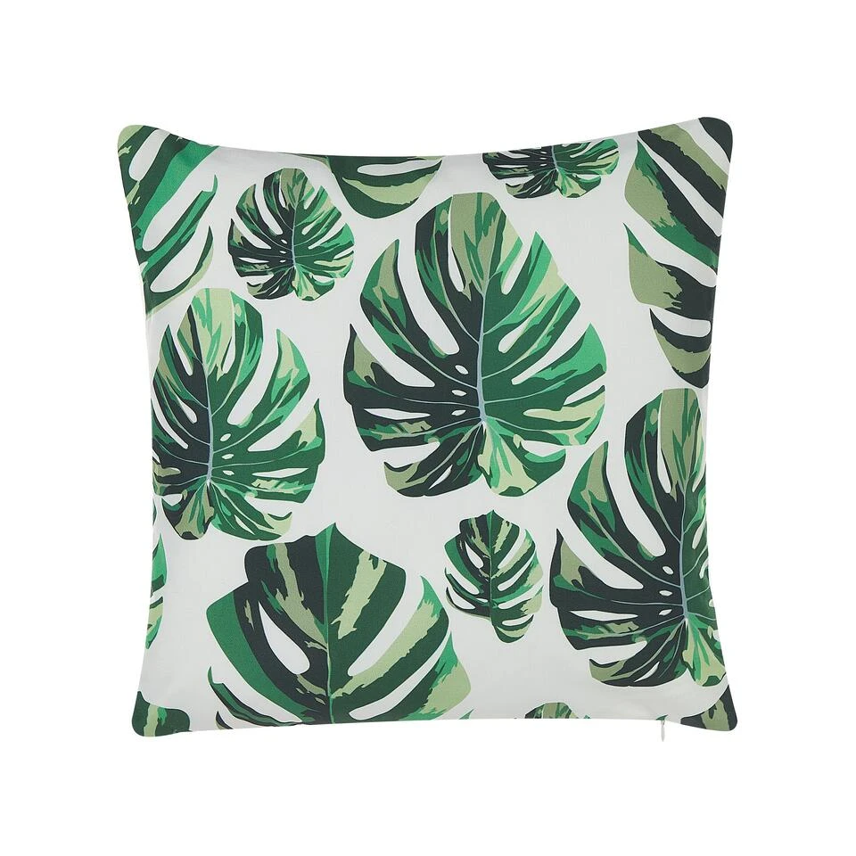 Beliani Buitenkussen POULIANA - Groen Polyester 6 Beliani Buitenkussen POULIANA - Groen Polyester - Afbeelding 4