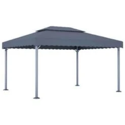 VidaXL Prieel 400x300 Cm Aluminium Antraciet 7 VidaXL Prieel 400x300 Cm Aluminium Antraciet -Tuin & Buiten 69489dbf7f6f4e61b212602b546f392a