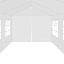 VidaXL Partytent 3x12 M Wit -Tuin & Buiten 75d3eb718226438b850774027f32a36f