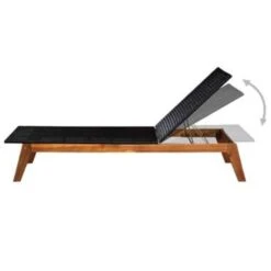 VidaXL Ligbed Poly Rattan En Massief Acaciahout -Tuin & Buiten 76f1f72c14a246e5ab9ede3ca6a1f332