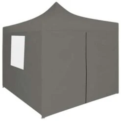 VidaXL Partytent Met 4 Zijwanden Inklapbaar 2x2 M Staal Antraciet -Tuin & Buiten 844cb2246a99410e847f0002938dc61f