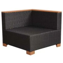 VidaXL 7-delige Loungeset Met Kussens Poly Rattan Zwart -Tuin & Buiten 8a10bee9b9dc4cae8cff21ab0fe11ad2