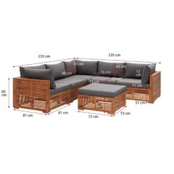 Le Sud Loungeset Cèvennes 6-delig - Bruin - Incl. Brest Kussens Grijs - V2 8 Le Sud Loungeset Cèvennes 6-delig - Bruin - Incl. Brest Kussens Grijs - V2 -Tuin & Buiten 90103444 9600