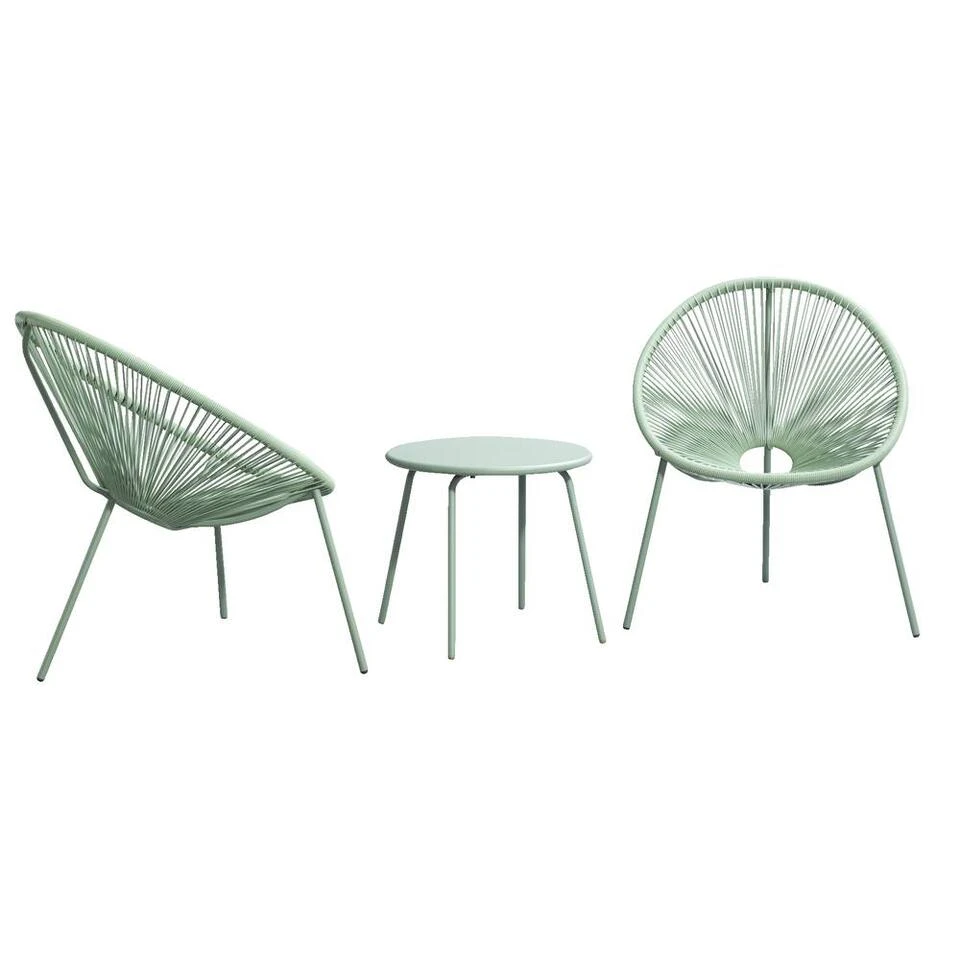 Balkonset Formentera Vilanova - Lichtgroen - 3-delig - V1 3 Balkonset Formentera Vilanova - Lichtgroen - 3-delig - V1