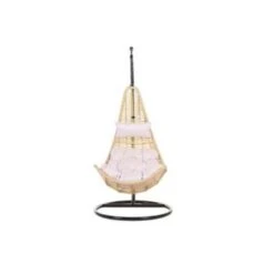 Beliani Hangstoel ATRI - Beige Pe Rotan -Tuin & Buiten 9414fd7cb5274210bb095e53b2678447