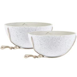 Ter Steege Plantenpot - Hangend - Wit - Kunststof - 25 X 12 Cm -Tuin & Buiten 972df56ef78a47a9885c69323bc9c1f2