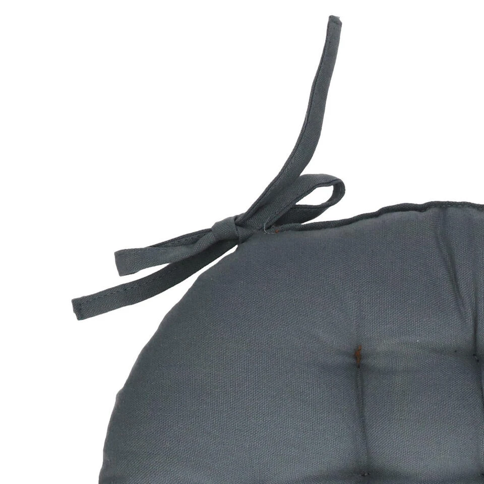 Atmosphera Stoelkussen - Blauwgrijs - Katoen - 38 X 6.5 Cm - Zitkussen 4 Atmosphera Stoelkussen - Blauwgrijs - Katoen - 38 X 6.5 Cm - Zitkussen - Afbeelding 2