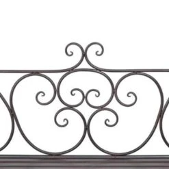 VidaXL Tuinbank 132 Cm Staal Antiekbruin -Tuin & Buiten a30eba3f17d046a8884cd4c75276f9b8